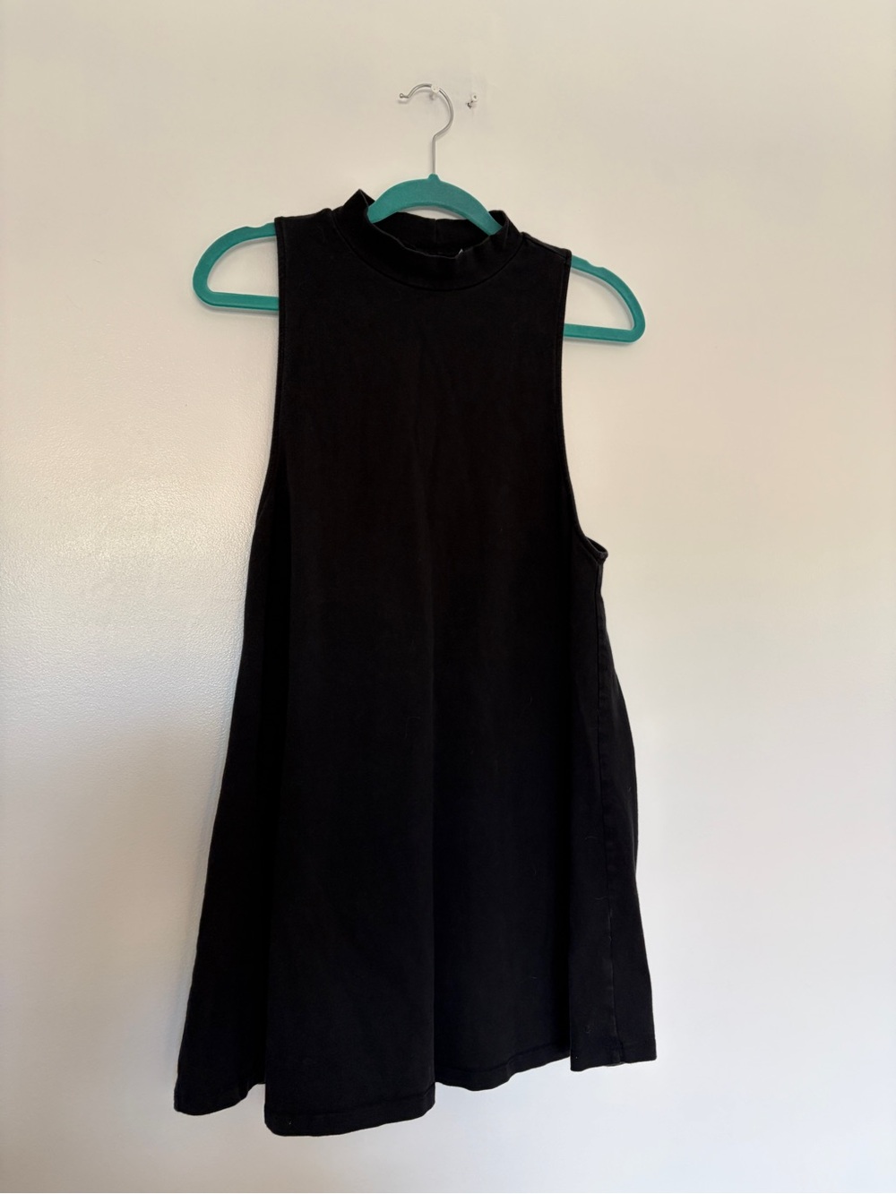 Nasty Gal Black Sleeveless Mock Neck Dress